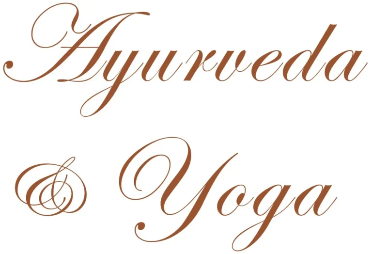 Schriftzug Ayurveda & Yoga